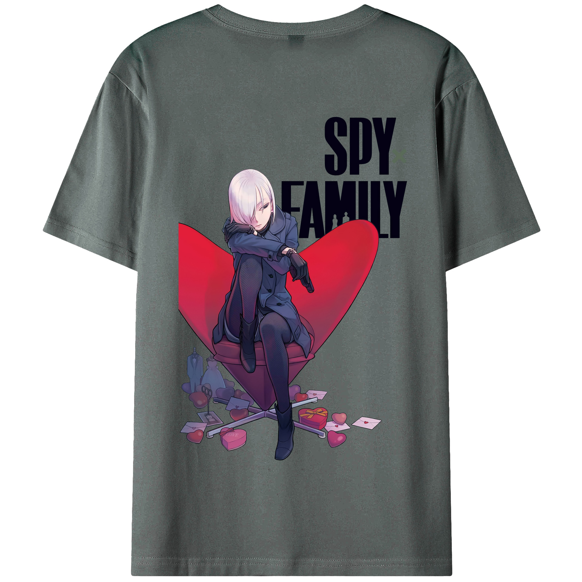 （画像用） SPY×FAMILY间谍家家酒 綿100％半袖Tシャツ（背面プリント）